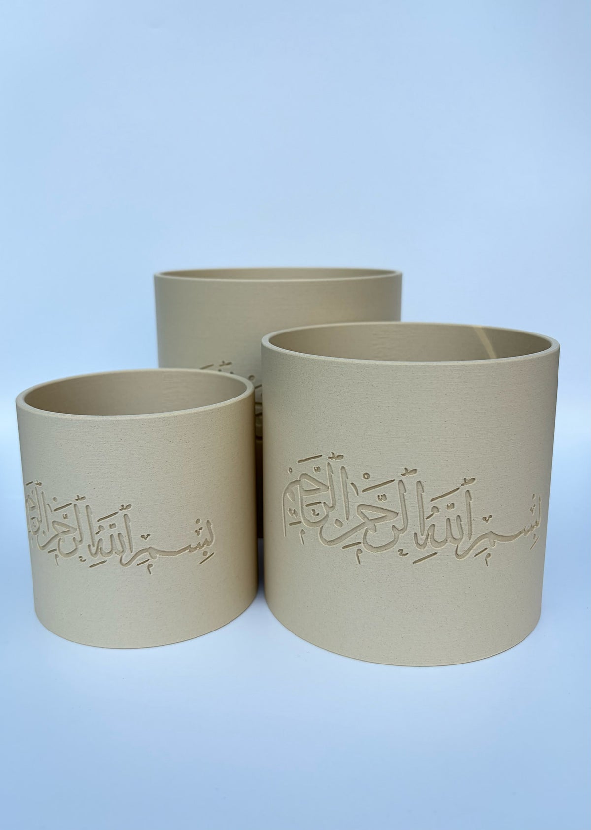 Basmala in Birke – drei Größen im Vergleich, Preis pro Vase