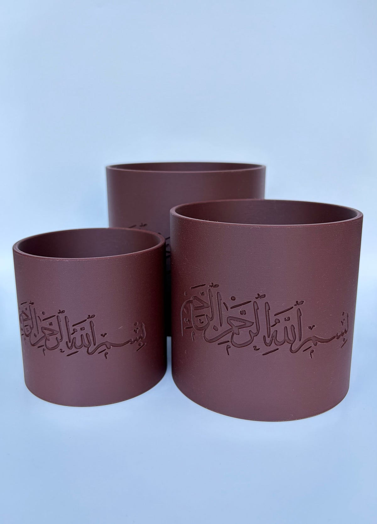 Basmala in Rosenholz – drei Größen im Vergleich, Preis pro Vase